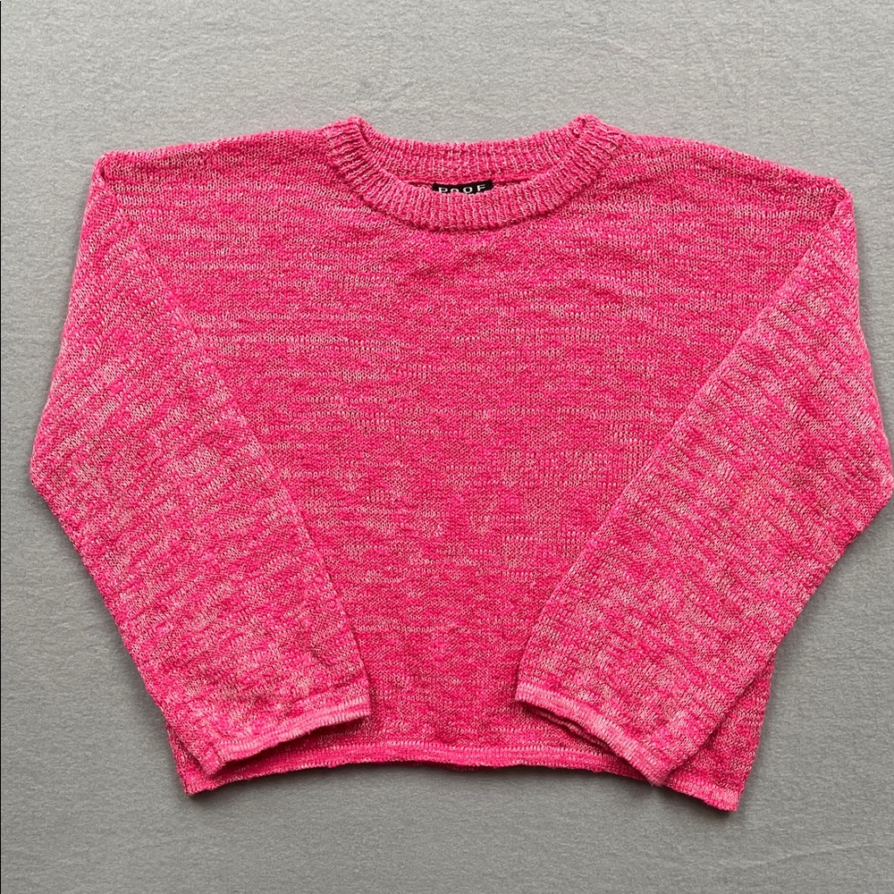 Trendy Pink Knit Sweater for Women